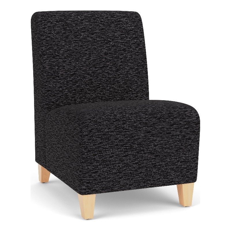 Lesro Ravenna Lounge Reception Armless Guest Chair in Gray