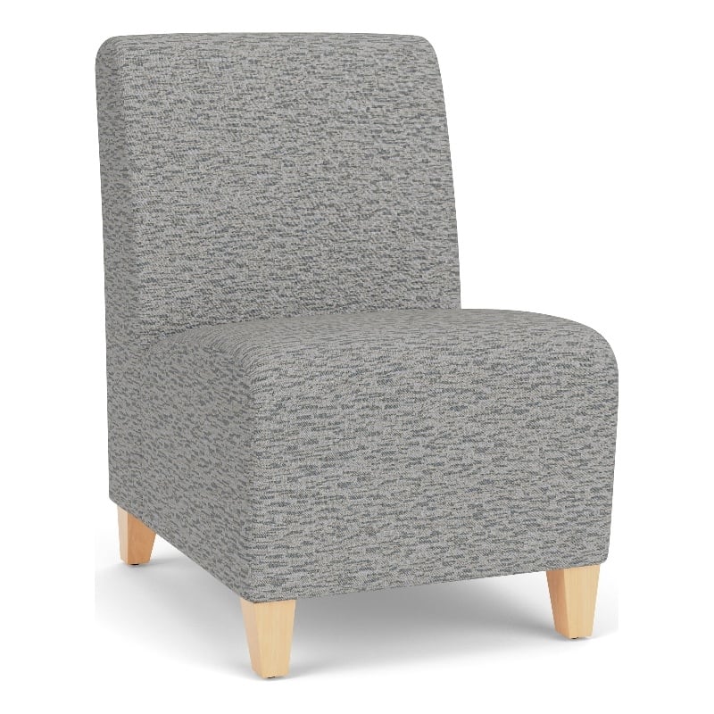 Lesro Ravenna Lounge Reception Armless Guest Chair in Gray