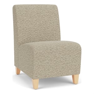 Lesro Ravenna Lounge Reception Armless Guest Chair in Brown