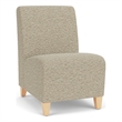 Lesro Ravenna Lounge Reception Armless Guest Chair in Brown