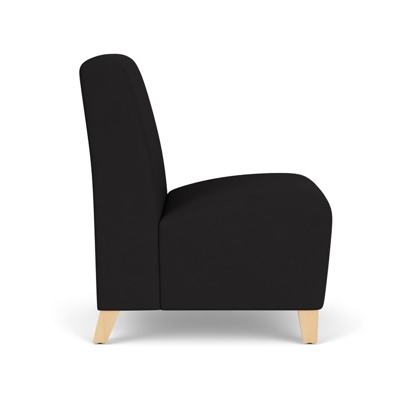 Lesro Ravenna Lounge Reception Armless Guest Chair in Blue