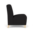 Lesro Ravenna Lounge Reception Armless Guest Chair in Blue