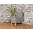 Lesro Ravenna Lounge Reception Armless Guest Chair in Teal