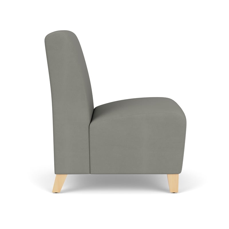 Lesro Ravenna Lounge Reception Armless Guest Chair in Teal