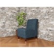 Lesro Ravenna Lounge Reception Armless Guest Chair in Black