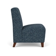 Lesro Ravenna Lounge Reception Armless Guest Chair in Black