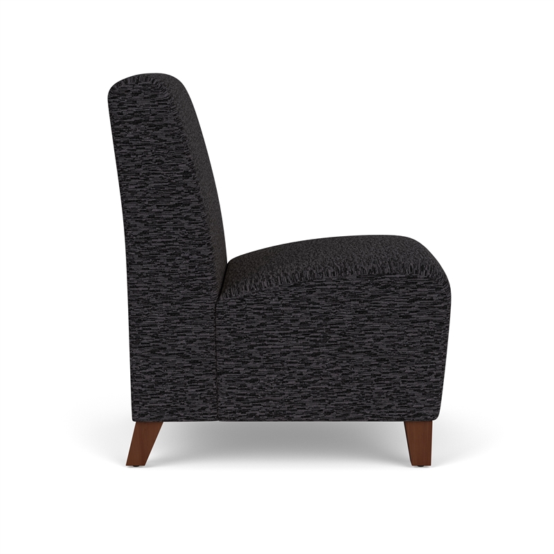 Lesro Ravenna Lounge Reception Armless Guest Chair in Blue