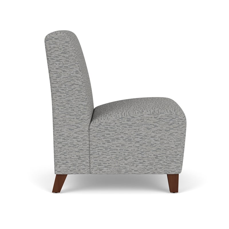 Lesro Ravenna Lounge Reception Armless Guest Chair in Teal