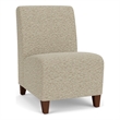 Lesro Ravenna Lounge Reception Armless Guest Chair in Brown