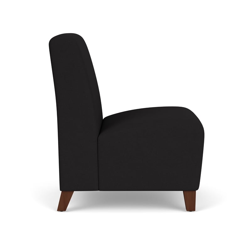 Lesro Ravenna Lounge Reception Armless Guest Chair in Blue