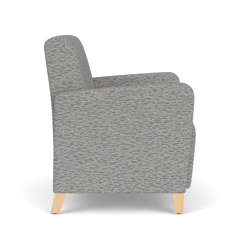 Lesro Ravenna Lounge Reception Wide Guest Chair in Gray