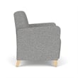 Lesro Ravenna Lounge Reception Wide Guest Chair in Gray