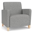 Lesro Ravenna Lounge Reception Wide Guest Chair in Gray