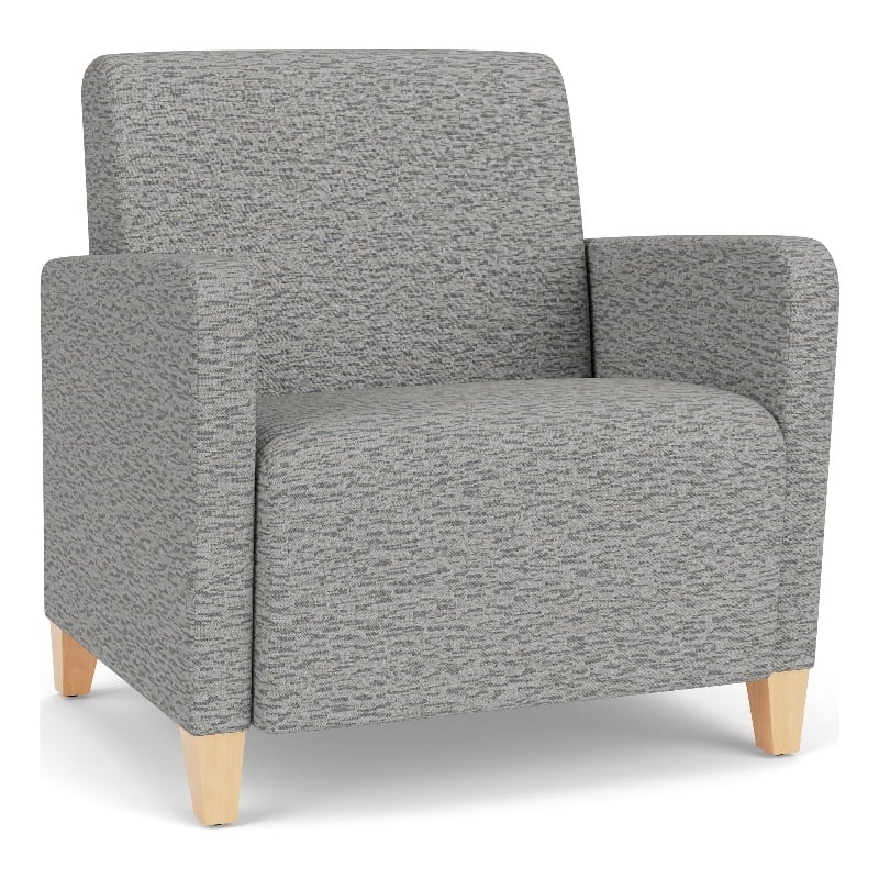Lesro Ravenna Lounge Reception Wide Guest Chair in Gray