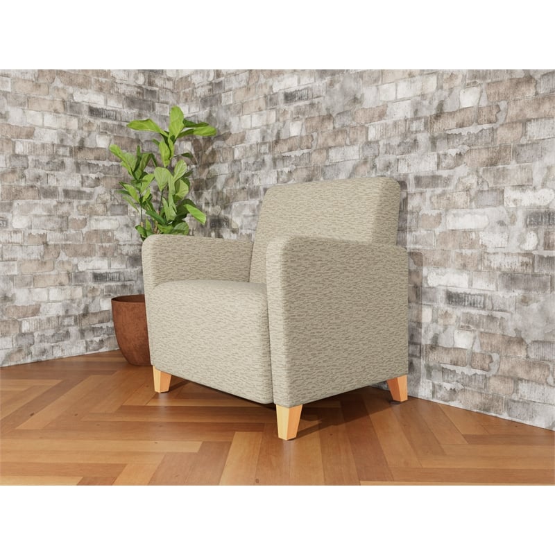 Lesro Ravenna Lounge Reception Wide Guest Chair in Beige