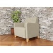 Lesro Ravenna Lounge Reception Wide Guest Chair in Beige