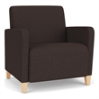 Lesro Ravenna Lounge Reception Wide Guest Chair in Brown