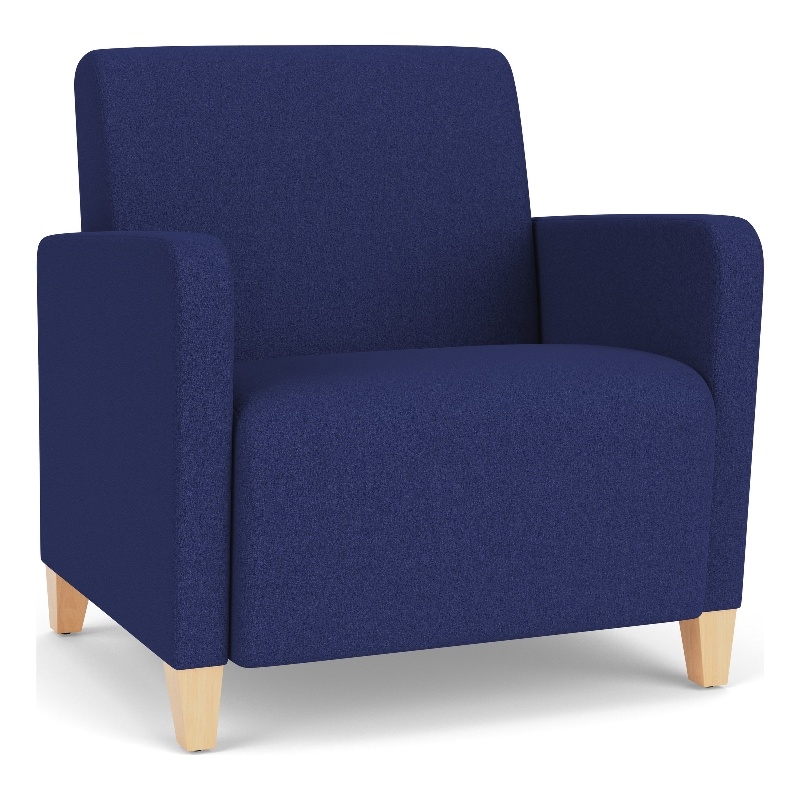 Lesro Ravenna Lounge Reception Wide Guest Chair in Blue