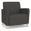 Lesro Ravenna Lounge Reception Wide Guest Chair in Gray