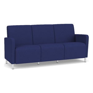 Lesro Ravenna Lounge Reception 3 Seat Tandem Seating No Center Arms in Blue