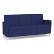 Lesro Ravenna Lounge Reception 3 Seat Tandem Seating No Center Arms in Blue