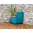 Lesro Ravenna Lounge Reception Armless Guest Chair in Gray