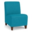 Lesro Ravenna Lounge Reception Armless Guest Chair in Gray