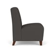 Lesro Ravenna Lounge Reception Armless Guest Chair in Black