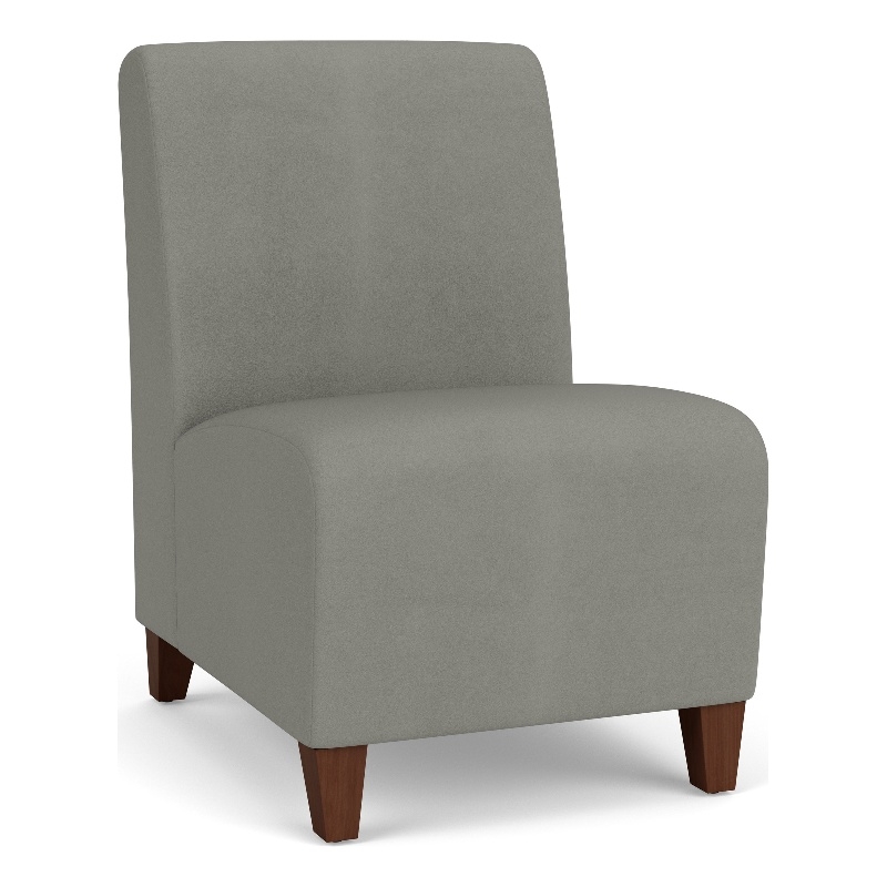 Lesro Ravenna Lounge Reception Armless Guest Chair in Gray