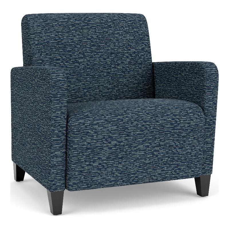 Lesro Ravenna Lounge Reception Wide Guest Chair in Blue