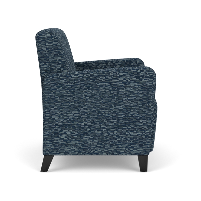 Lesro Ravenna Lounge Reception Wide Guest Chair in Blue