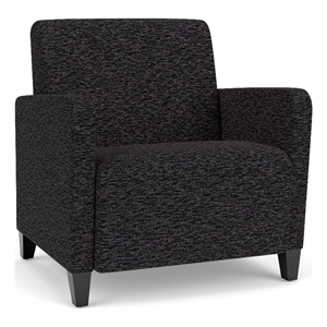 Lesro Ravenna Lounge Reception Wide Guest Chair in Black