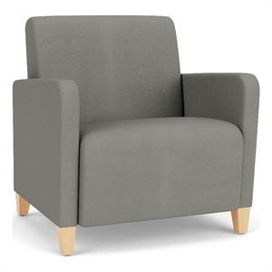 Lesro Ravenna Lounge Reception Wide Guest Chair in Gray