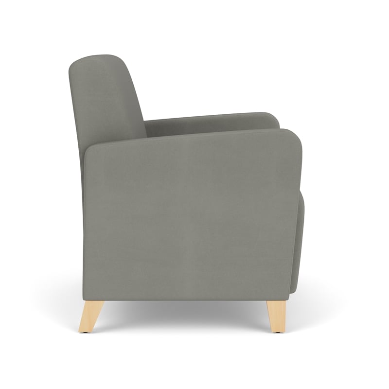 Lesro Ravenna Lounge Reception Wide Guest Chair in Gray
