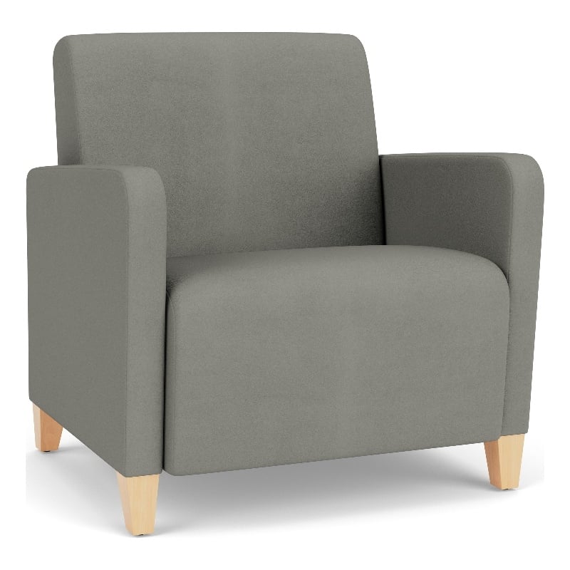 Lesro Ravenna Lounge Reception Wide Guest Chair in Gray