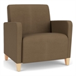 Lesro Ravenna Lounge Reception Wide Guest Chair in Brown