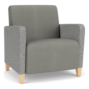 Lesro Ravenna Lounge Reception Wide Guest Chair in Gray