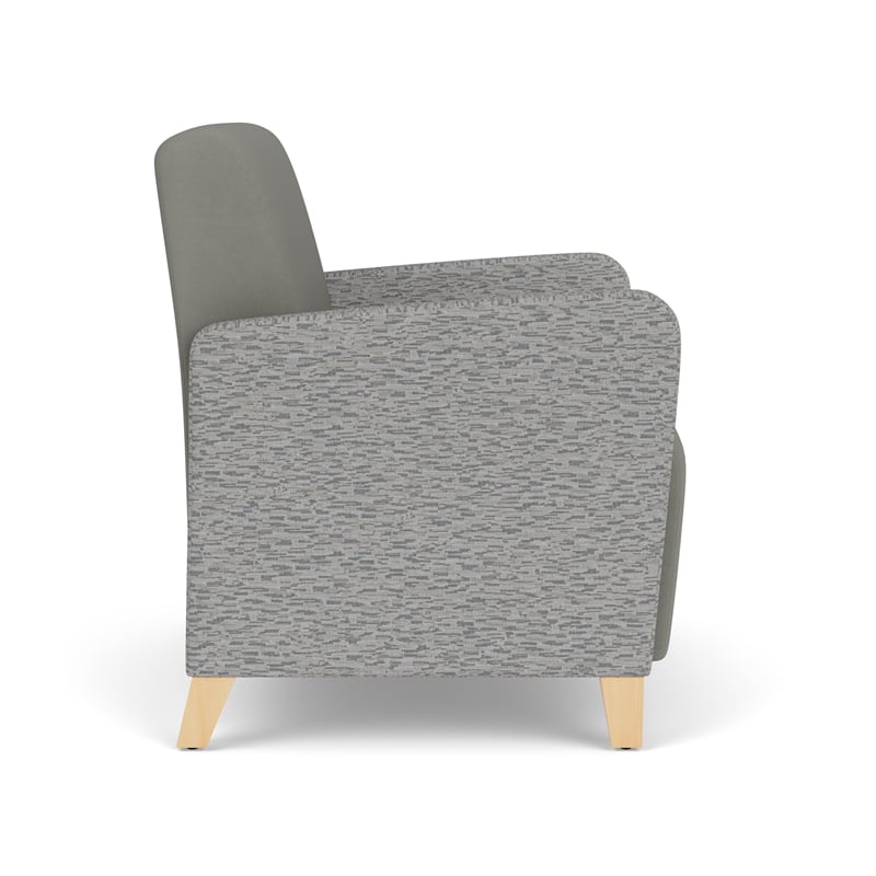 Lesro Ravenna Lounge Reception Wide Guest Chair in Gray