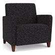 Lesro Ravenna Lounge Reception Wide Guest Chair in Black