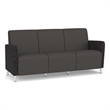Lesro Ravenna Lounge Reception 3 Seat Tandem Seating No Center Arms in Gray
