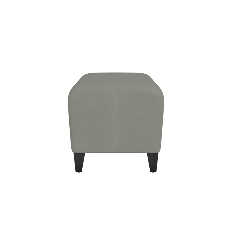 Lesro Ravenna Lounge Reception Loveseat Bench in Gray