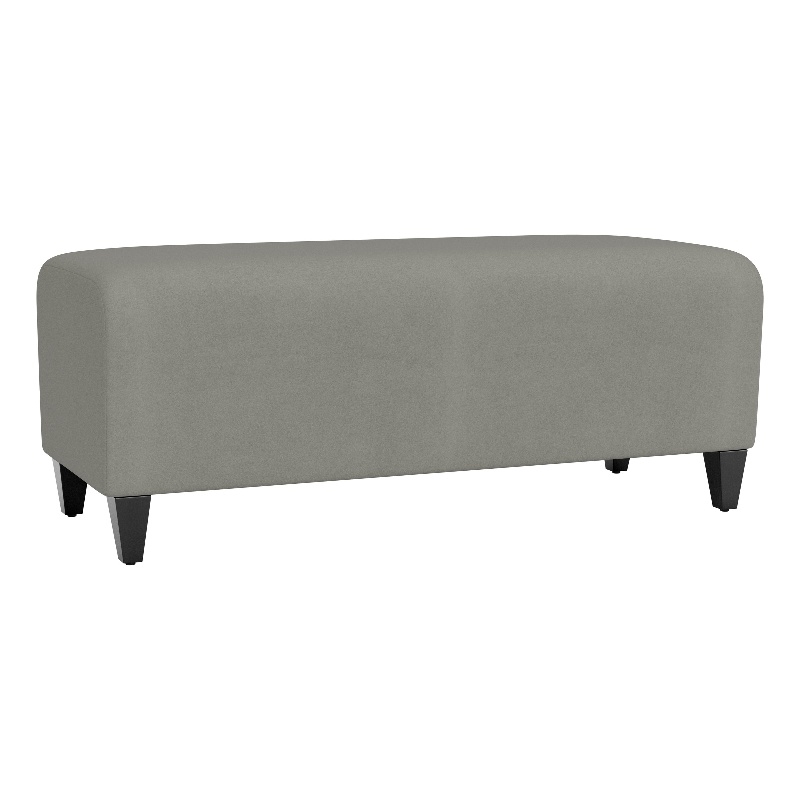 Lesro Ravenna Lounge Reception Loveseat Bench in Gray