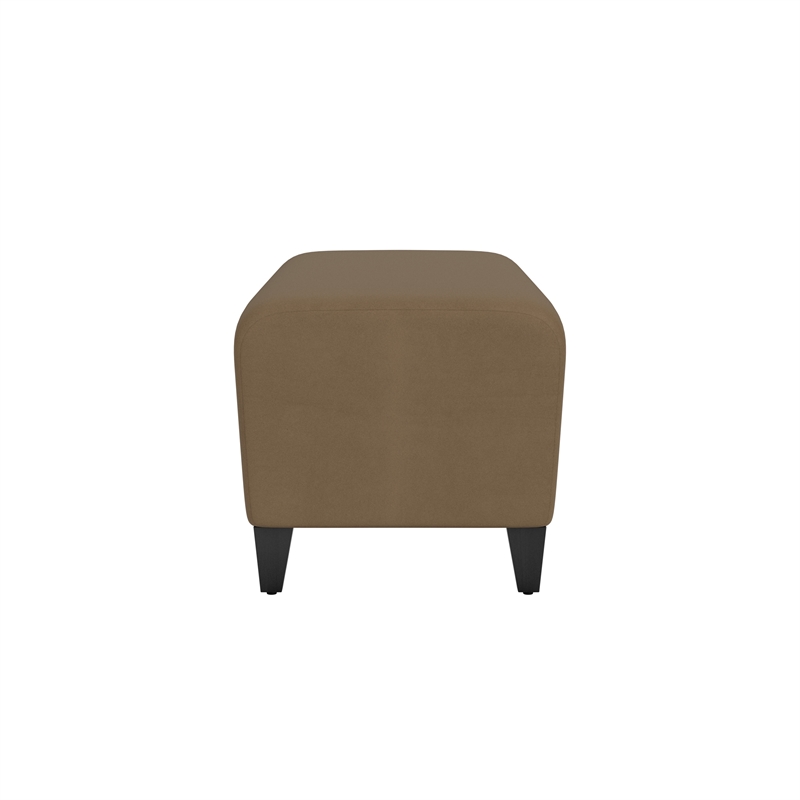 Lesro Ravenna Lounge Reception Loveseat Bench in Brown