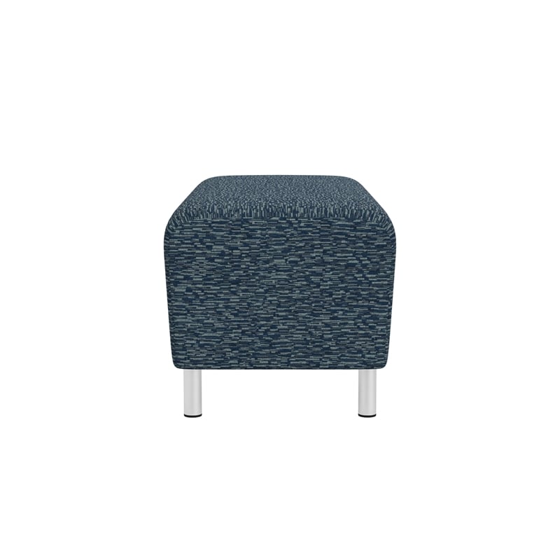 Lesro Ravenna Lounge Reception Loveseat Bench in Blue