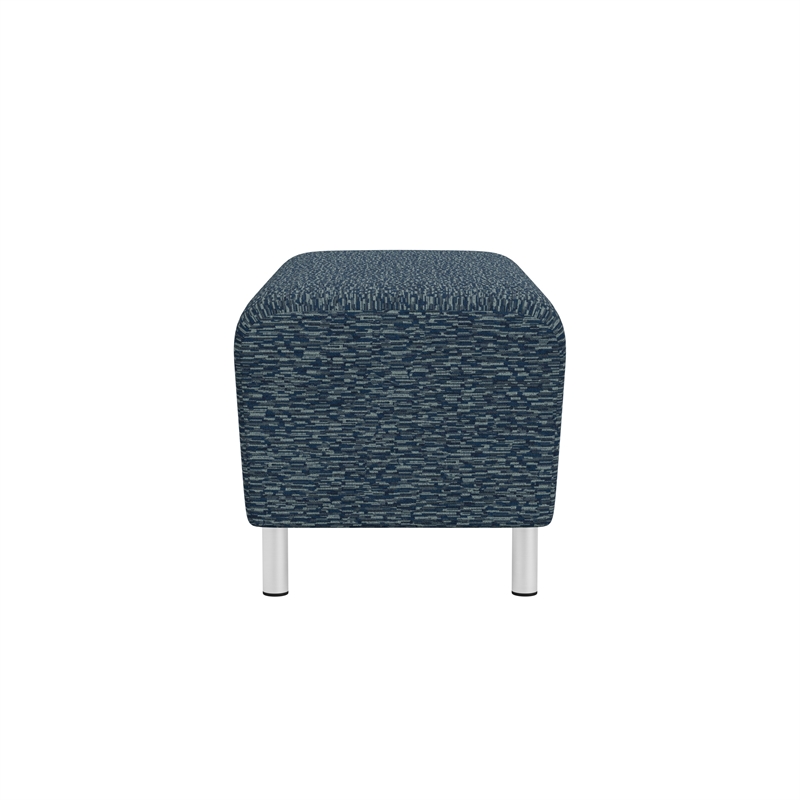 Lesro Ravenna Lounge Reception Loveseat Bench in Blue