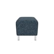 Lesro Ravenna Lounge Reception Loveseat Bench in Blue