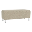 Lesro Ravenna Lounge Reception Loveseat Bench in Beige
