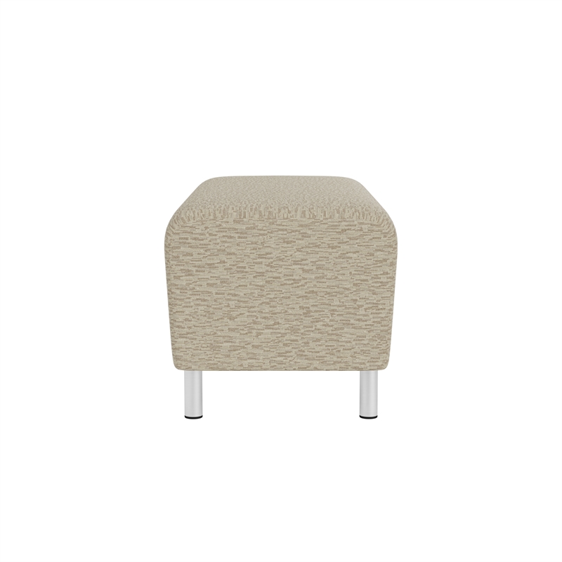 Lesro Ravenna Lounge Reception Loveseat Bench in Beige