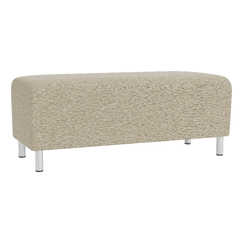 Lesro Ravenna Lounge Reception Loveseat Bench in Beige