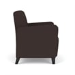 Lesro Ravenna Lounge Reception Wide Guest Chair in Brown
